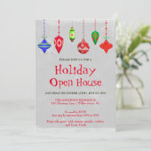 Vakantie met kerstversiering kaart (Staand voorkant)