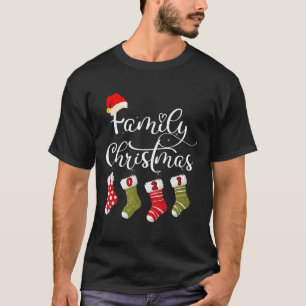  vakantie met kousen bijpassende familie Chri T-shirt