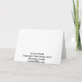 Vakantie met Manatee Feestdagen Kaart (Achterkant)