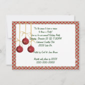 Vakantie met rood partijtje kaart (Achterkant)