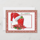 Vakantie met rood partijtje kaart (Voorkant)