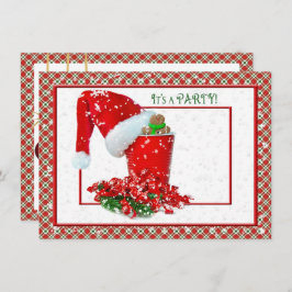 Vakantie met rood partijtje kaart