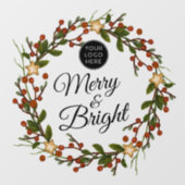 Vakantie met uw Logo, mooi en helder Raamsticker (Vel)