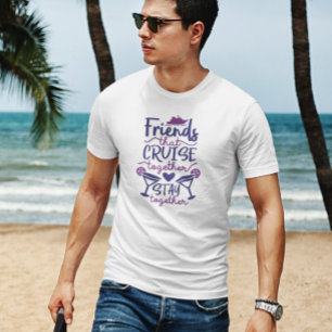 Vakantie met vrienden groep cruise t-shirt