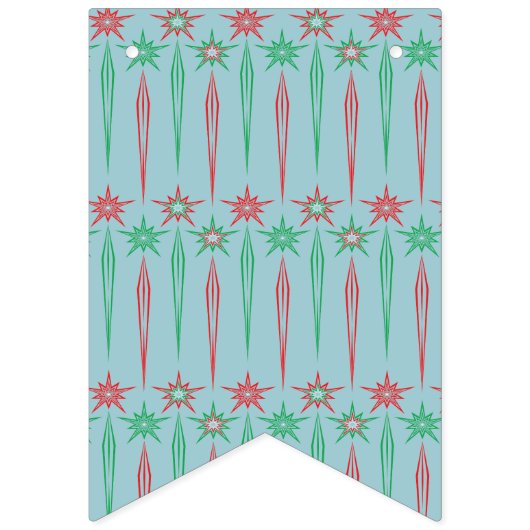 Vakantie Mid Mod Swallowtail Bunting Banner (Tweede vlag)