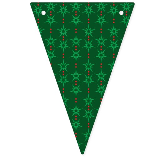 Vakantie Mid Mod Triangle Bunting Banner (Derde vlag)