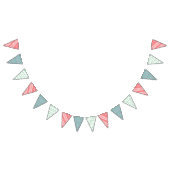 Vakantie Mid Mod Triangle Bunting Banner (Alle)