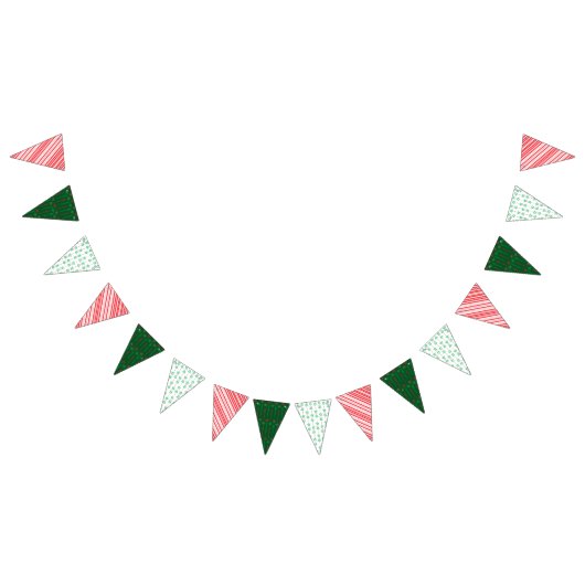 Vakantie Mid Mod Triangle Bunting Banner (Alle)