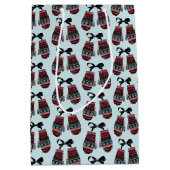 Vakantie Mittens Warm wil kerstcadeau Medium Cadeauzakje (Voorkant)