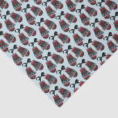 Vakantie Mittens Warm wil kerstcadeaupapier Tissuepapier (Detail)