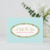 Vakantie-Mode: kerstcadeaubon (Staand voorkant)