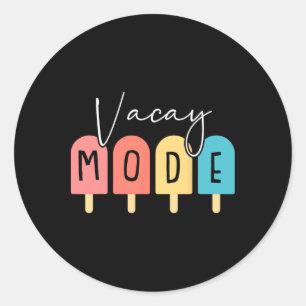 Vakantie Mode Zomer Familie Vakantie Strand Cruise Ronde Sticker