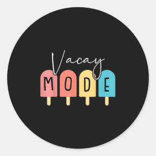 Vakantie Mode Zomer Familie Vakantie Strand Cruise Ronde Sticker