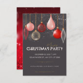 Vakantie Modern Chic Corporate Kerstparty Invi Informatiekaartje (Voorkant / Achterkant)