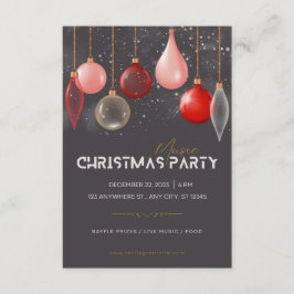 Vakantie Modern Chic Corporate Kerstparty Invi Informatiekaartje