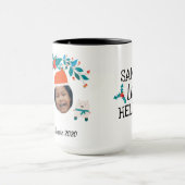 Vakantie Moderne Custom Face Photo Keepsake Mok (Midden)