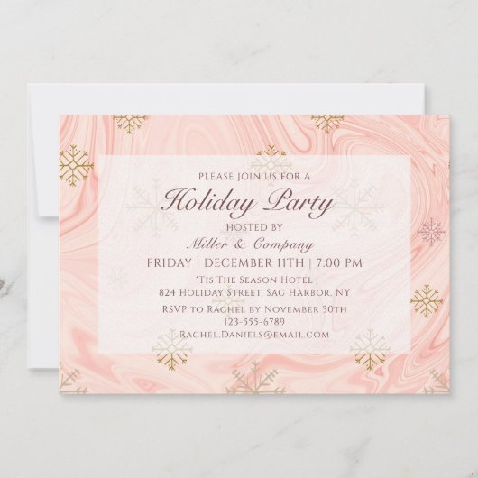 Vakantie Moderne Roze Kerst van de Kerst van het B Kaart (Voorkant)