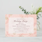 Vakantie Moderne Roze Kerst van de Kerst van het B Kaart (Staand voorkant)