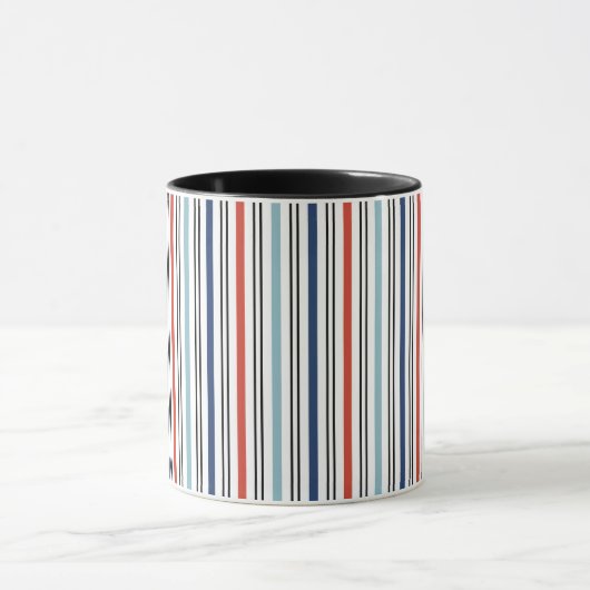 Vakantie moderne Stripes koffie Mok (Midden)