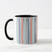 Vakantie moderne Stripes koffie Mok (Links)