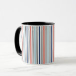 Vakantie moderne Stripes koffie Mok<br><div class="desc">U kunt extra coördinerende punten in ons collectie "Hanukkah Gifts and a Menorah" vinden.</div>