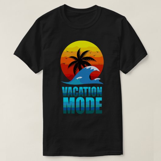 Vakantie modus 1 t-shirt (Design voorkant)