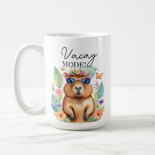 Vakantie Modus Capybara Tropische Grappige Mok
