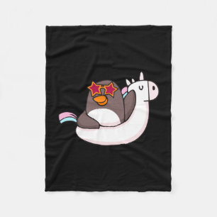 Vakantie modus dier schattige pinguïn liefhebber f fleece deken