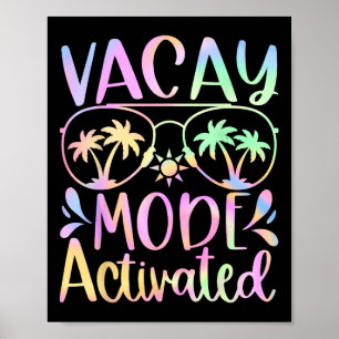 Vakantie Modus Geactiveerd Vakantie Zomer Cruise U Poster