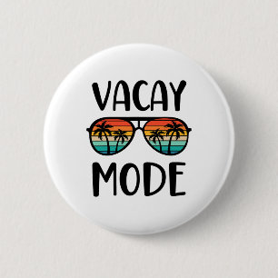 Vakantie Modus Mannen Vrouwen Kinderen Vakantie Zo Ronde Button 5,7 Cm