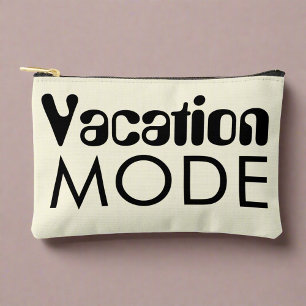 Vakantie modus Neutraal Zwart Vet Typografie Etui