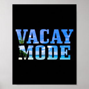 Vakantie Modus Vakantie Surfen Surfer Strand Grapp Poster