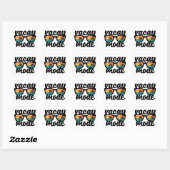 Vakantie Modus Zomer Design Vierkante Sticker (Vel)