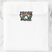 Vakantie Modus Zomer Design Vierkante Sticker (Tas)
