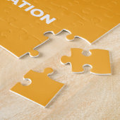 Vakantie Mok Ontwerp met Gezellige Kat en Poot Coo Legpuzzel (Zijkant)