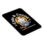 Vakantie Mok Ontwerp met Gezellige Kat en Poot Coo Magneet (Rechterzijde)