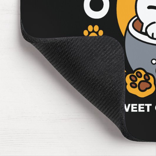 Vakantie Mok Ontwerp met Gezellige Kat en Poot Coo Muismat (Hoek)