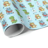 Vakantie Monsters Cadeaupapier (Rol Hoek)