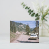  vakantie Montana Road Trip Classic Car Briefkaart (Staand voorkant)