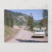  vakantie Montana Road Trip Classic Car Briefkaart (Voorkant)