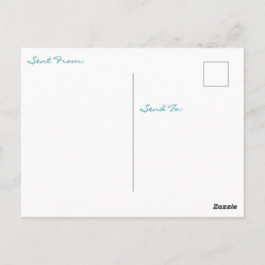 Vakantie | Mooie oceaan scène houden in contact Briefkaart (Achterkant)