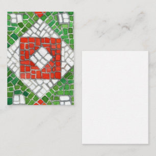 VAKANTIE MOZAÏEK 3.5x2.5 Platte Notitiekaart / Ver Notitiekaartje