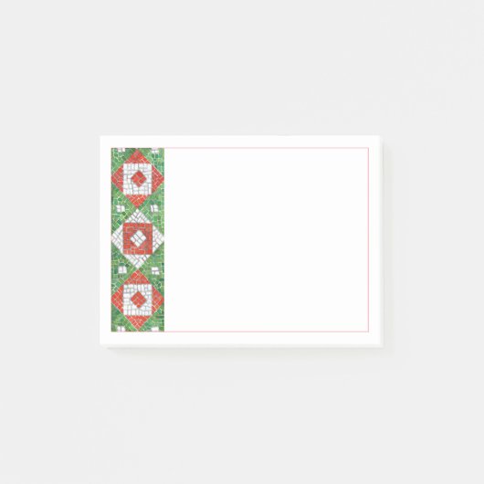 VAKANTIE MOZAÏEK 4x3 Post It Notitieblok Post-it® Notes (Voorkant)
