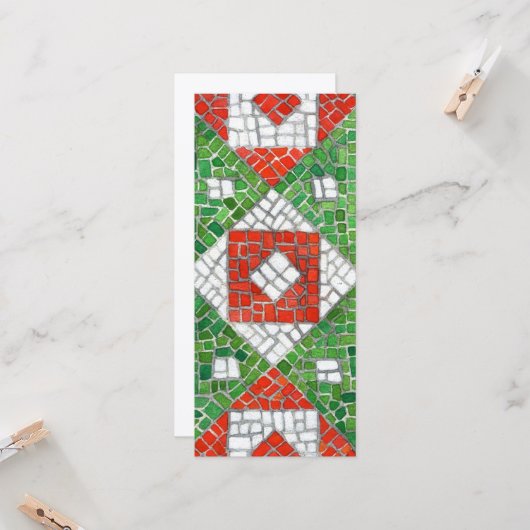 VAKANTIE MOZAÏEK 4x9 Platte Kaart / Verticaal (Voorkant / Achterkant in situ)