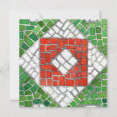 VAKANTIE MOZAÏEK 5.25 Vierkante Platte Kaart (Voorkant)