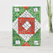 VAKANTIE MOZAÏEK Kerst Kaart / Verticaal (Achterkant)