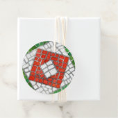 VAKANTIE MOZAÏEK Ronde Cadeau Labels (In situ)