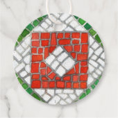 VAKANTIE MOZAÏEK Ronde Cadeau Labels (Voorkant)