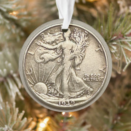 Vakantie munt ornament
