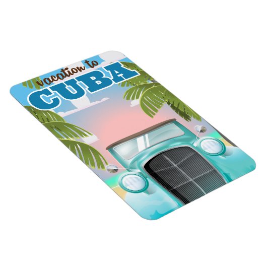 Vakantie naar Cuba reisposter Magneet (Rechterzijde)